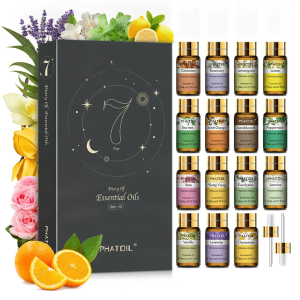 Coffret 15 Huiles Essentielles PHATOIL - Aromathérapie & Bien-être