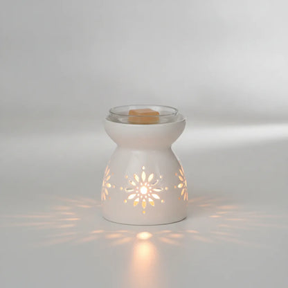 Brûleur d'Encens Oriental Céramique Blanche