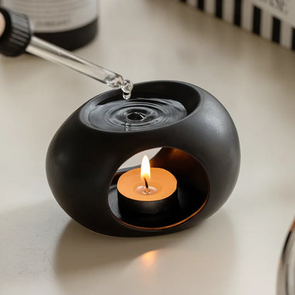 Bougeoir Chauffant Céramique : Diffuseur Aromatique & Huiles Essentielles