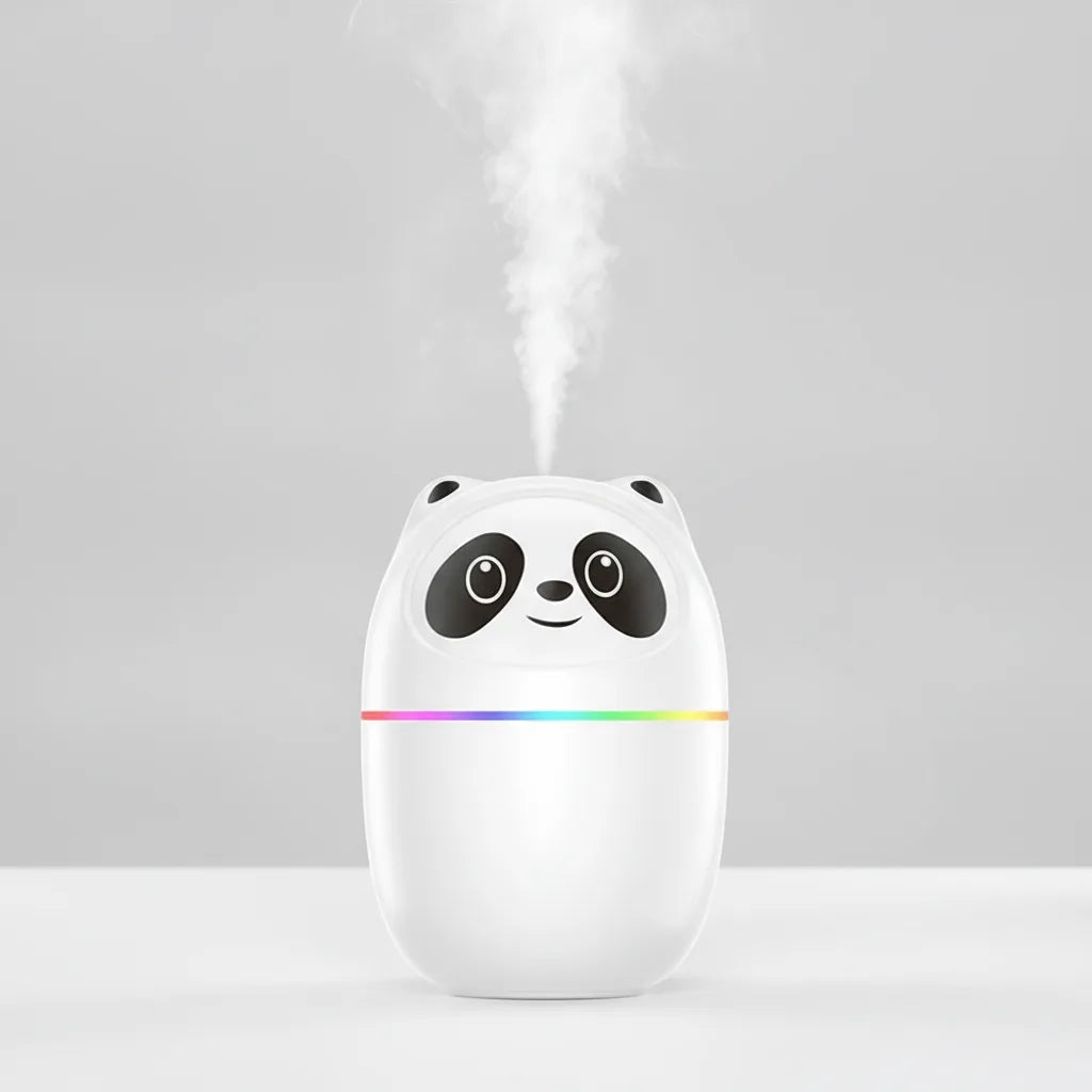 Humidificateur Panda : Brume Fraîche & Diffuseur Huiles Essentielles