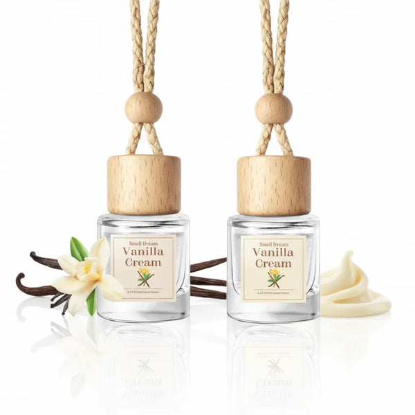 Lot 2 Diffuseurs Voiture Vanille Crème