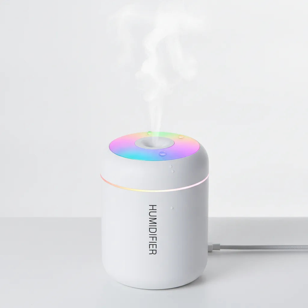 Mini Humidificateur USB Aromathérapie & Lumière Ambiante