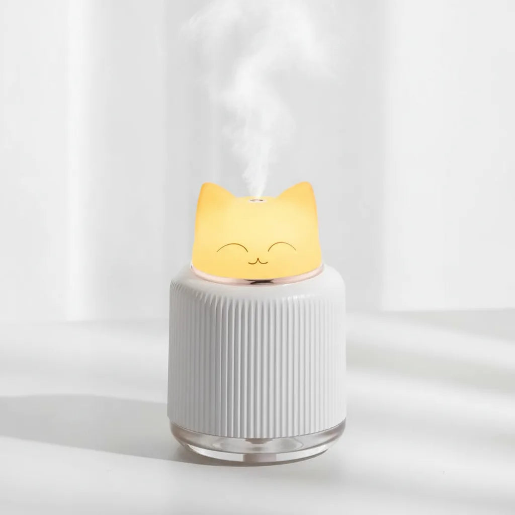 Humidificateur Chat Veilleuse 300ml