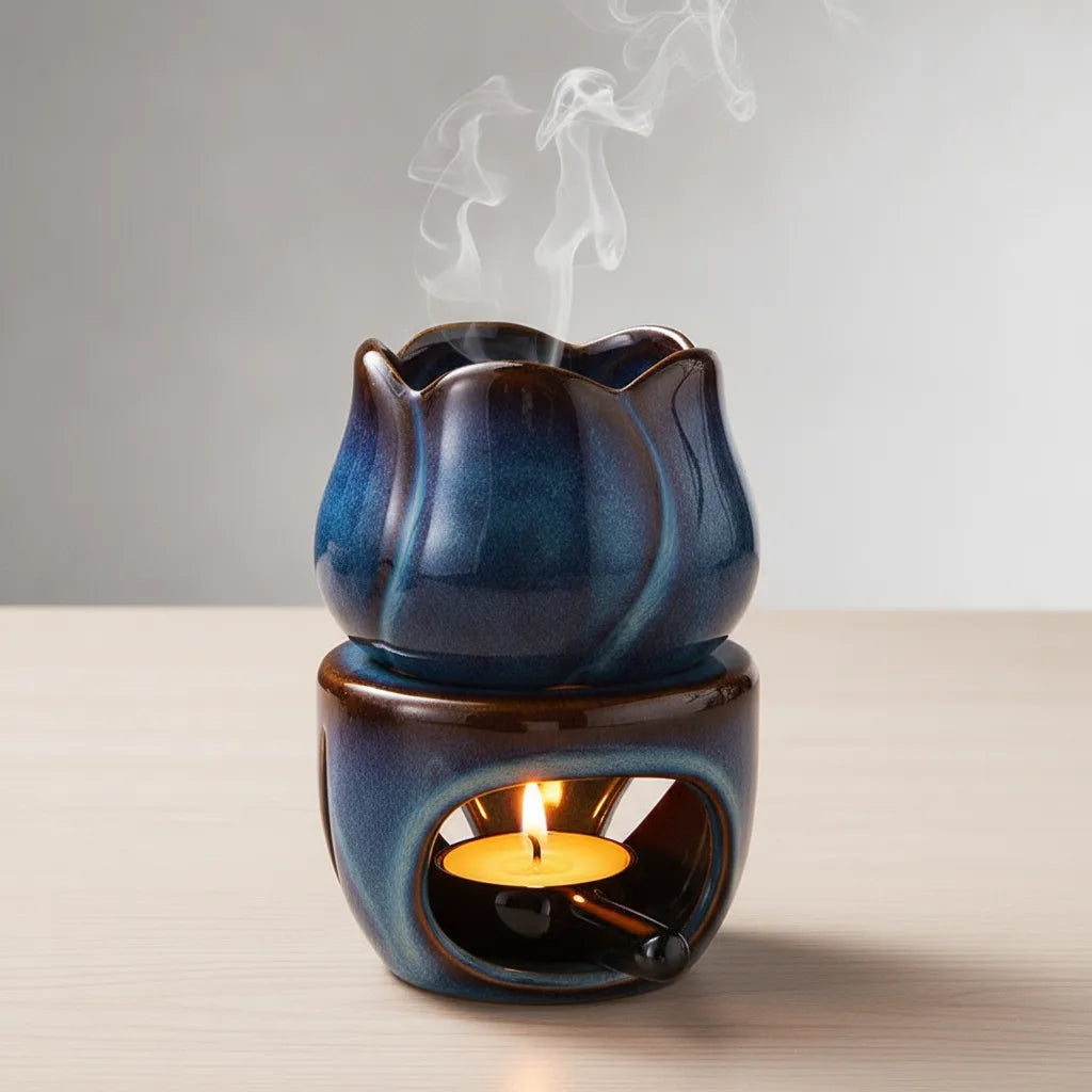Brûleur d'encens céramique 180ml : Aromathérapie & Ambiance