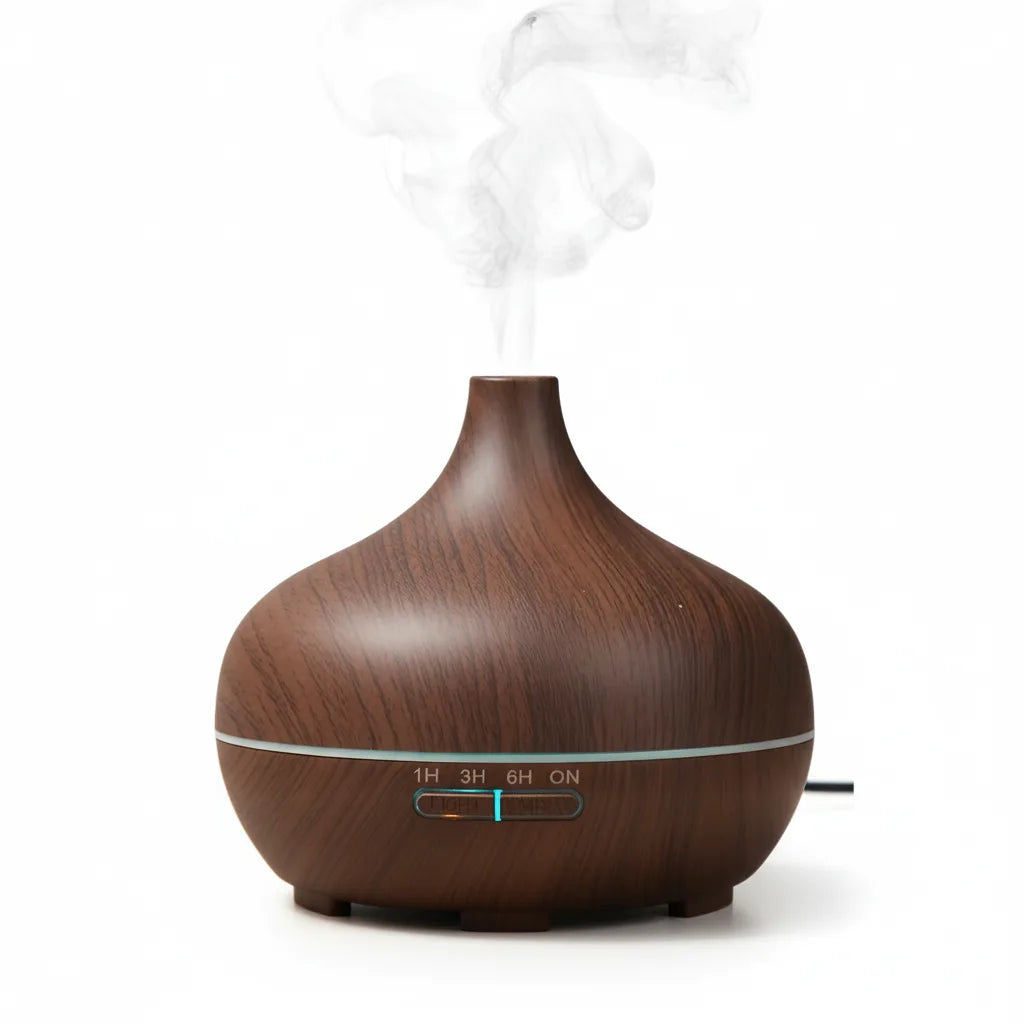 Diffuseur Aromathérapie USB Bois - Humidificateur & Purificateur