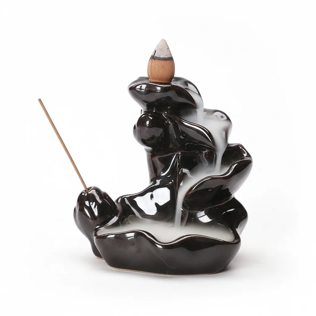 Brûleur d'Encens Céramique Cascade Zen