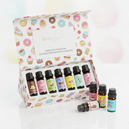 Coffret 24 Huiles Parfumées Gourmandes pour Savons & Soins
