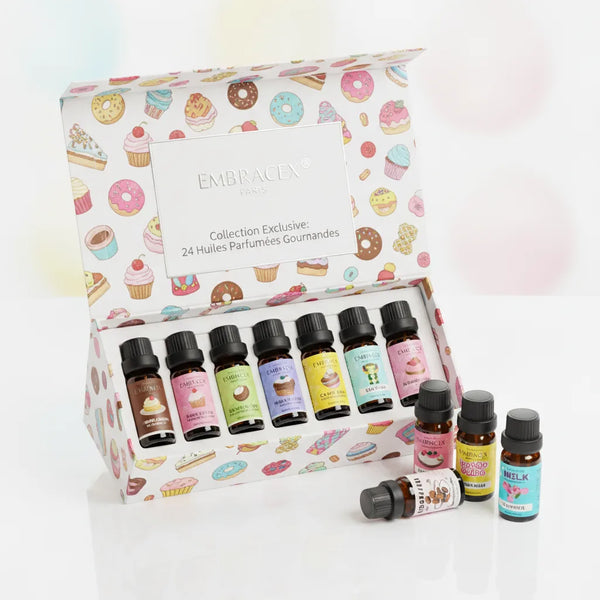 Coffret 24 Huiles Parfumées Gourmandes pour Savons & Soins