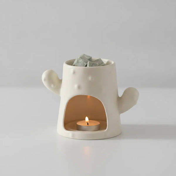 Brûleur d'Encens & Huiles Essentielles en Céramique Élégante
