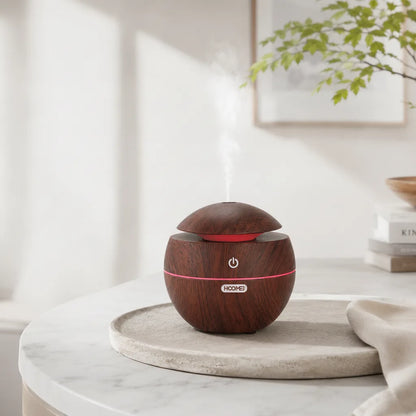 Diffuseur Arômes Bois 200ml Ultrasonique LED