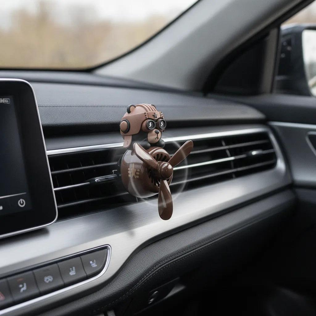 Clip Aération Voiture Hélice Rotative Parfum