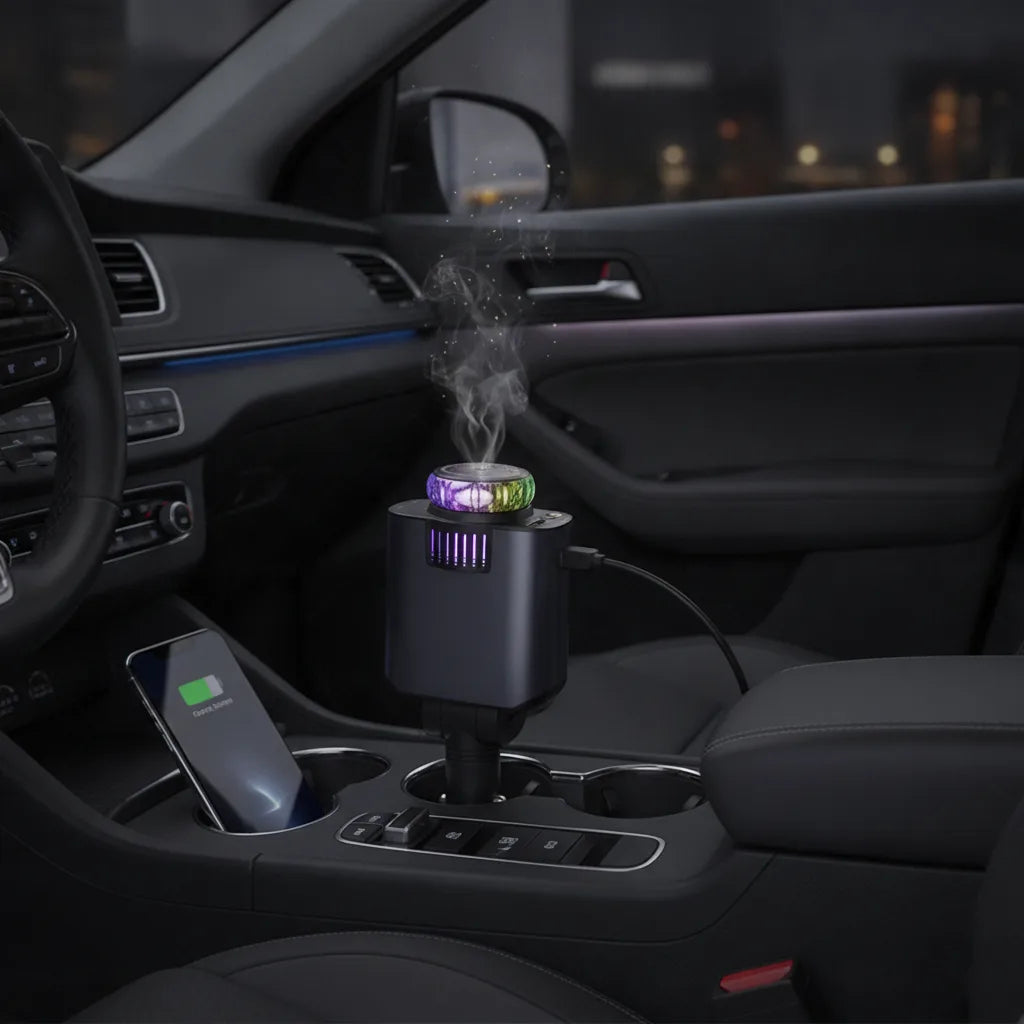 Diffuseur Voiture Aromathérapie & Chargeur Rapide 45W