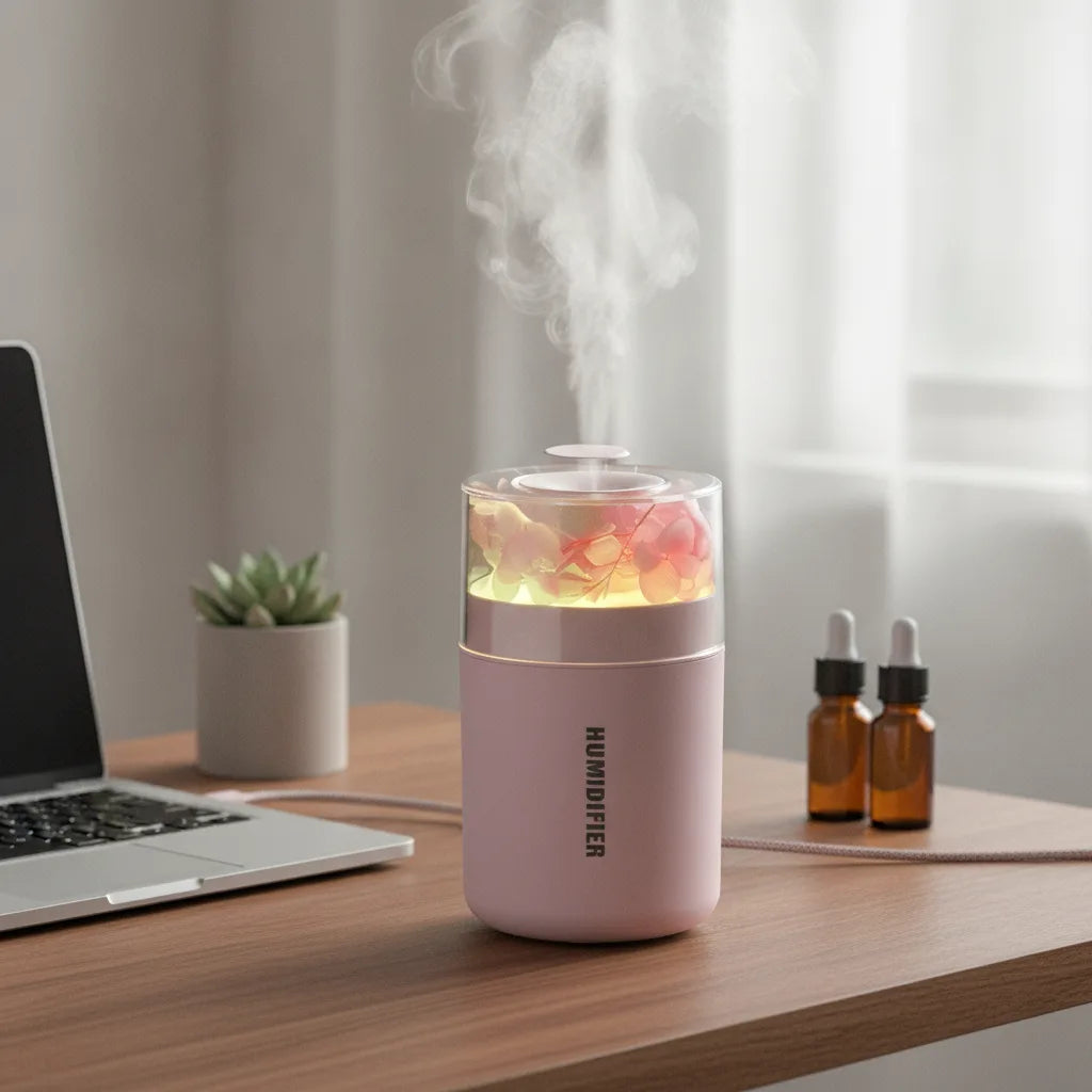 Mini Humidificateur & Diffuseur d'Arômes USB