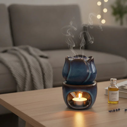 Brûleur d'encens céramique 180ml : Aromathérapie & Ambiance