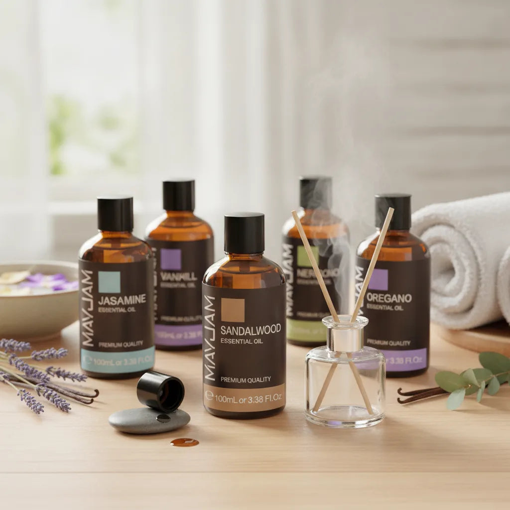 Huiles Essentielles MAYJAM 100ml : Pureté & Bien-être