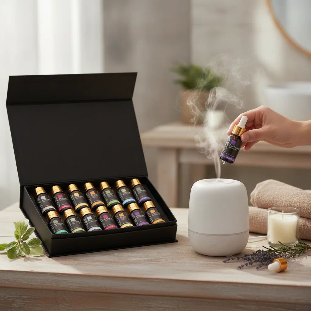 Coffret 20 Huiles Essentielles MAYJAM - Ambiance & Bien-être
