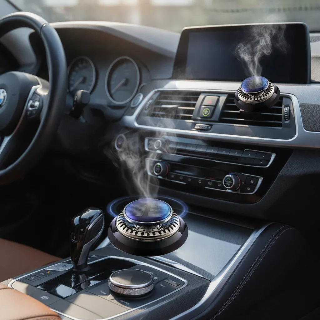 Diffuseur Solaire Aromatique Auto - Lévitation & Rotation