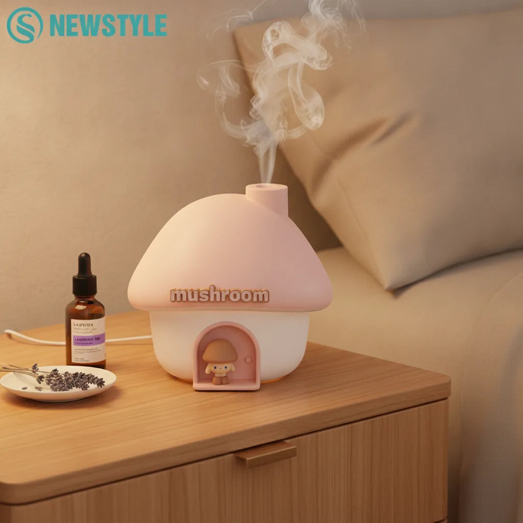 Humidificateur Champignon Mignon Diffuseur Huiles Essentielles