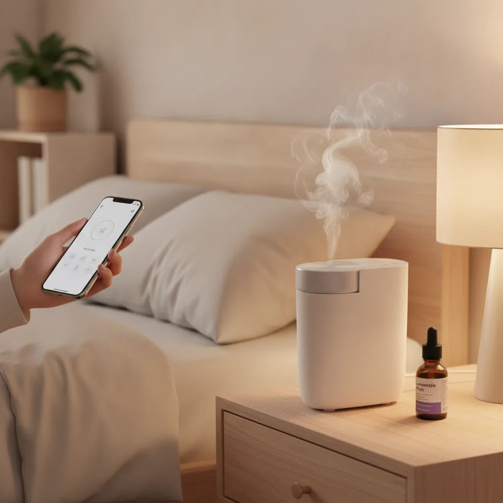 Diffuseur d'Huiles Essentielles Connecté Sans Eau