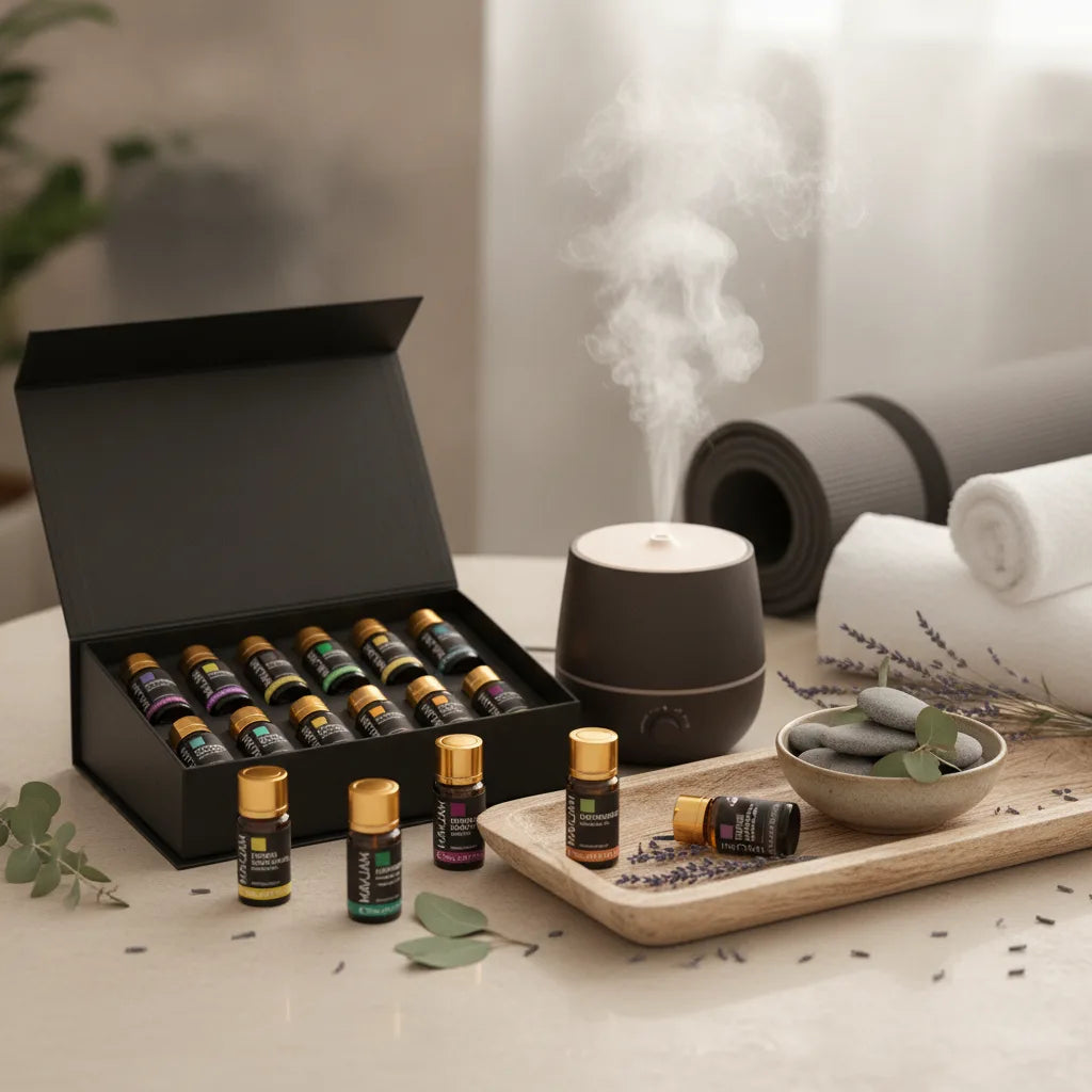 Coffret 20 Huiles Essentielles MAYJAM : Aromathérapie Pure