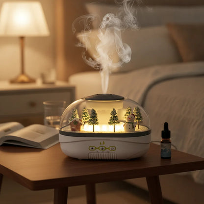 Humidificateur Bonhomme de Neige Féerique