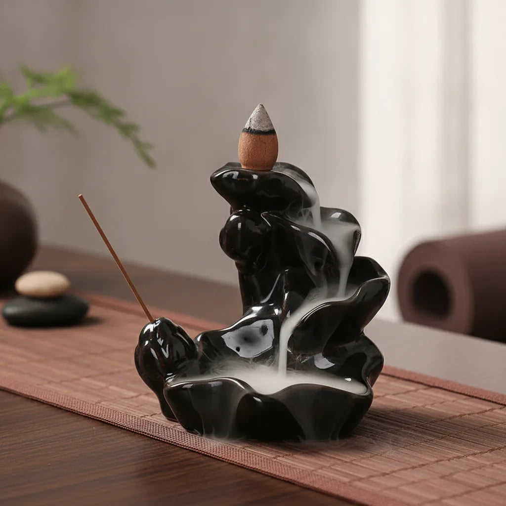 Brûleur d'Encens Céramique Cascade Zen