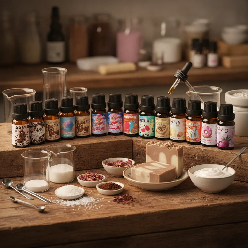 Coffret 24 Huiles Parfumées Gourmandes pour Savons & Soins