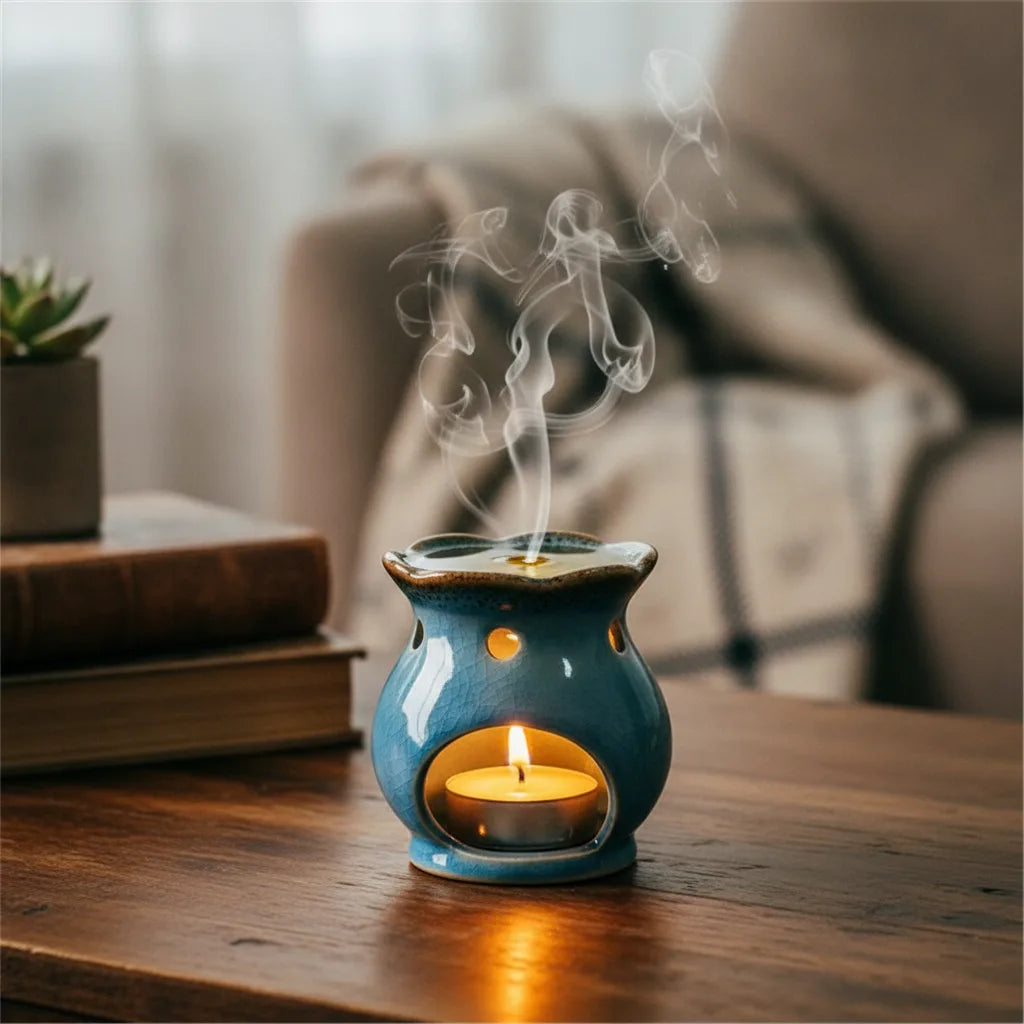 Brûleur d'encens céramique rétro