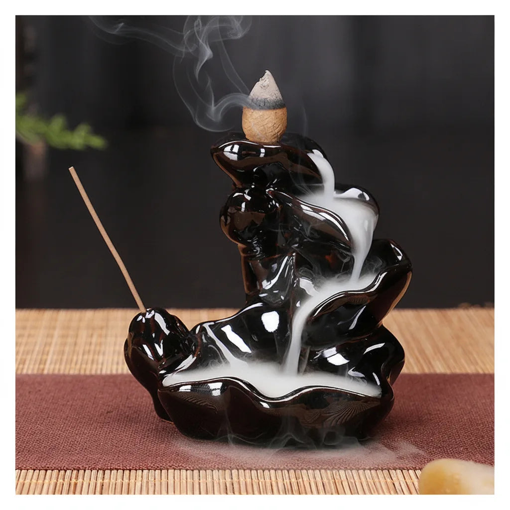 Brûleur d'Encens Céramique Cascade Zen