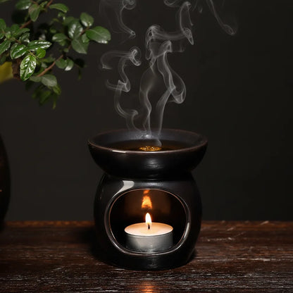 Brûleur Céramique Tête de Bouddha - Aromathérapie & Encens