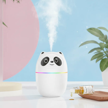 Humidificateur Panda : Brume Fraîche & Diffuseur Huiles Essentielles