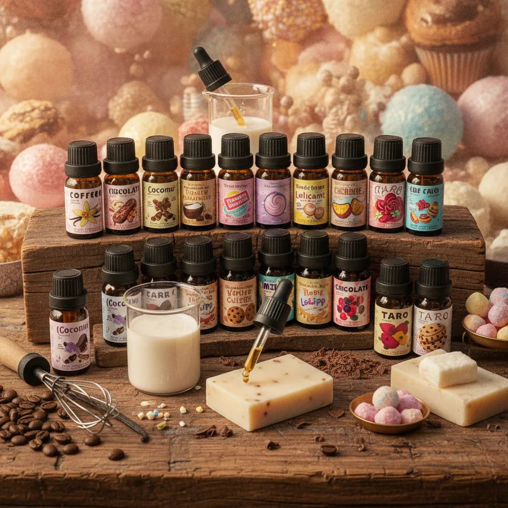 Coffret 24 Huiles Parfumées Gourmandes pour Savons & Soins