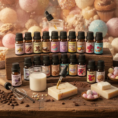Coffret 24 Huiles Parfumées Gourmandes pour Savons & Soins