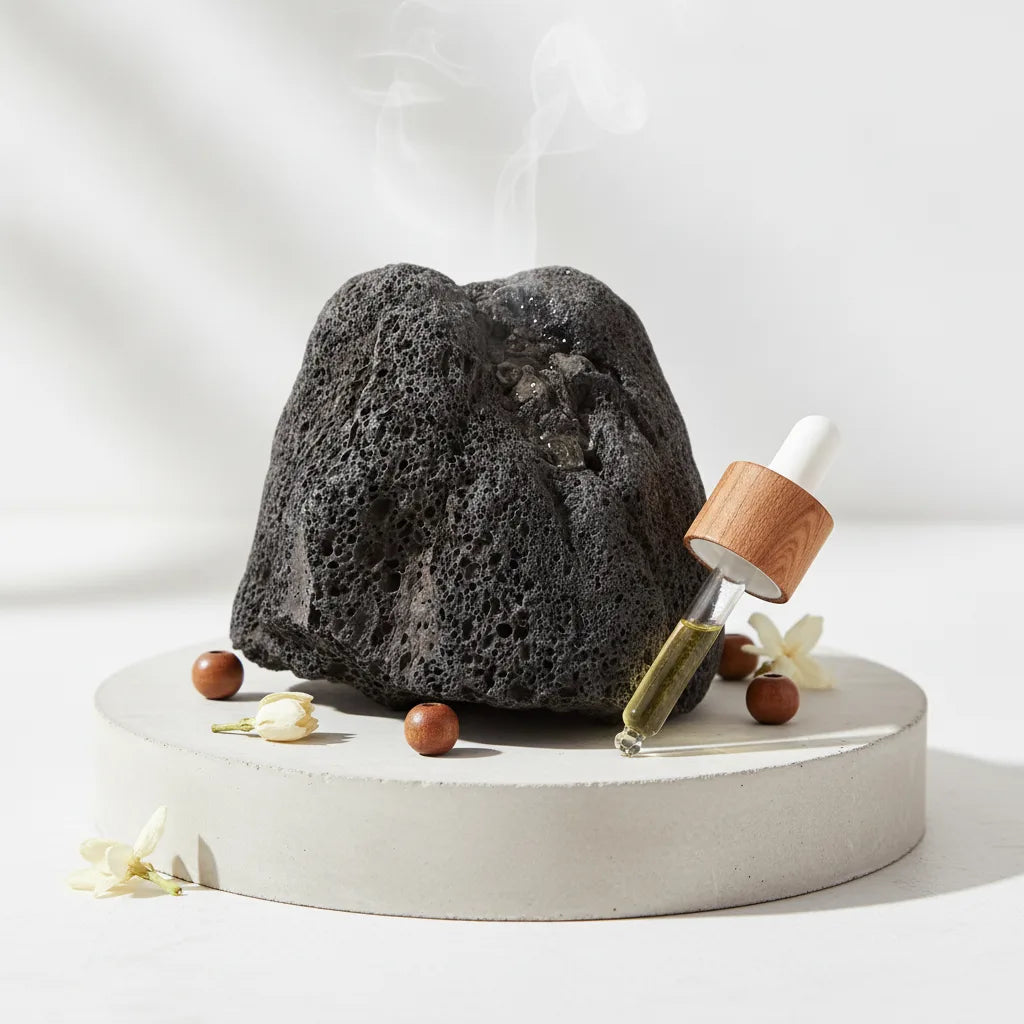Diffuseur Huiles Essentielles Pierre Volcanique Naturelle