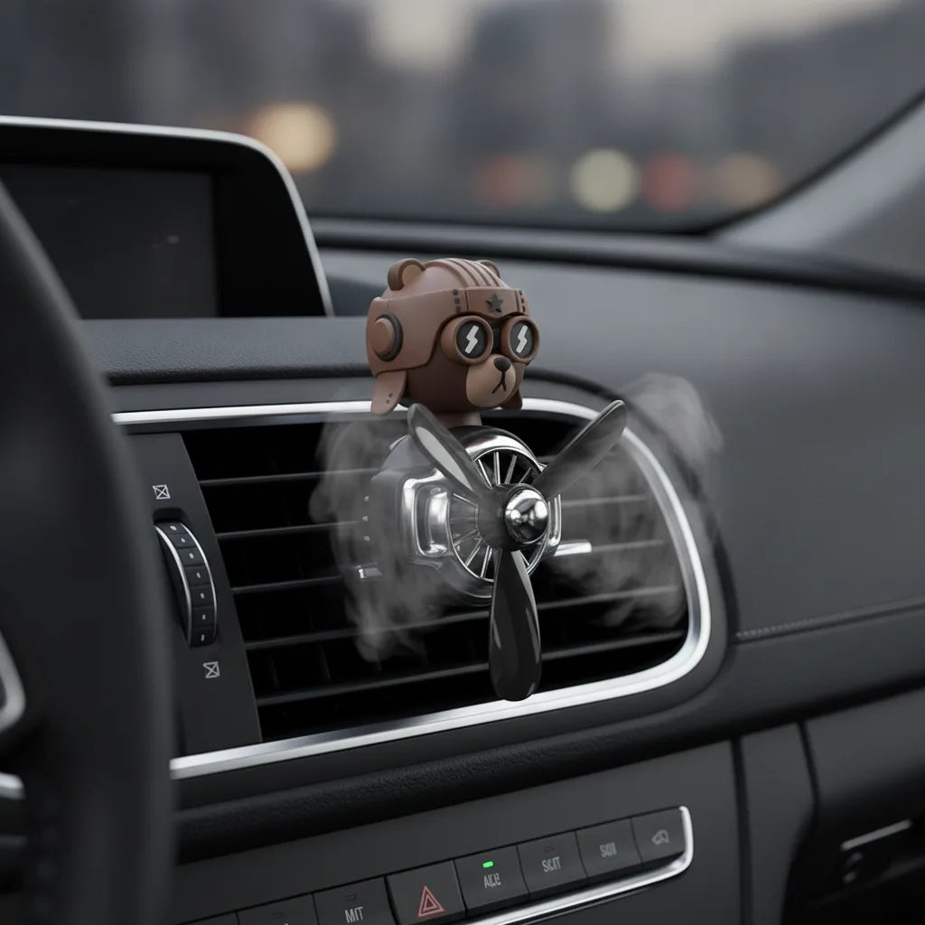 Clip Aération Voiture Hélice Rotative Parfum