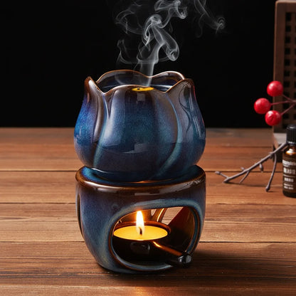 Brûleur d'encens céramique 180ml : Aromathérapie & Ambiance